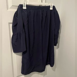 Navy Lily Pulitzer off the shoulder dress